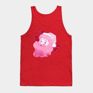 Vintage retro pink Santa Claus Tank Top